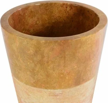 Umywalka z marmuru na postumencie Vincenza