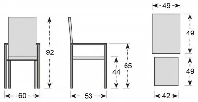 TAMAN NORFOLK FSC - zestaw ogrodowy z drewna tekowego 6+2+1