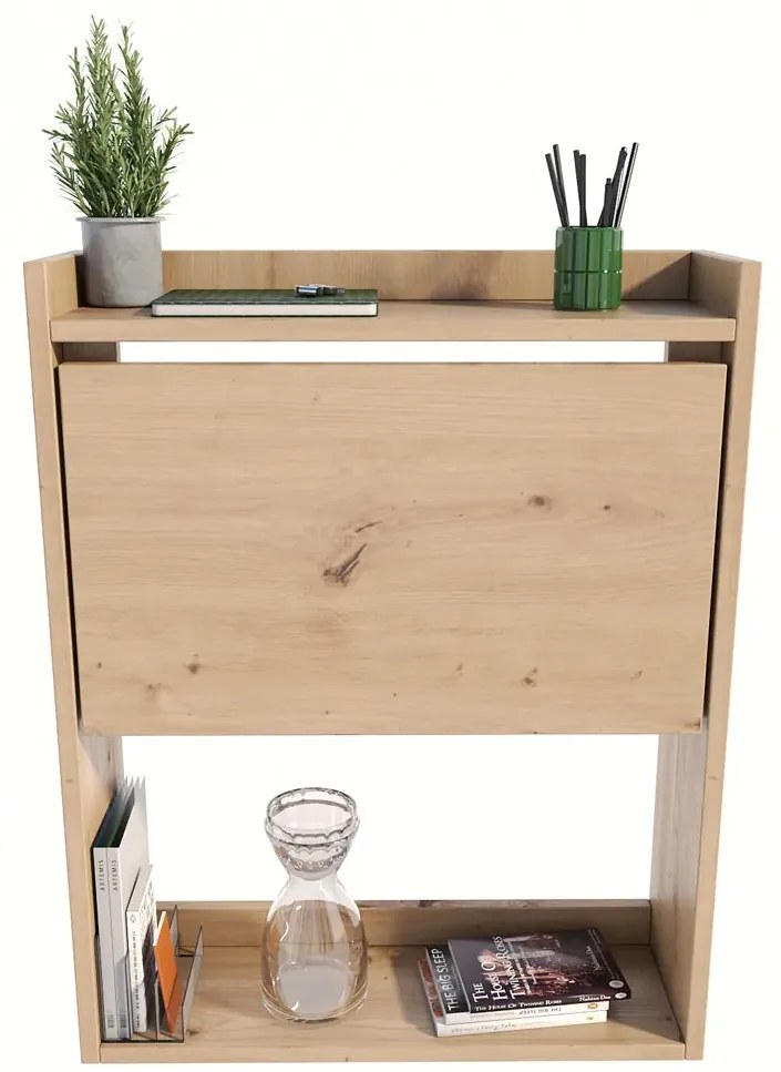 Składane Biurko Stojące Wiszące Dąb Artisan N1-N16