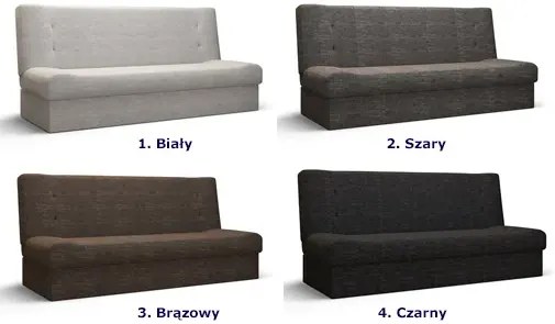 Biała wersalka rozkładana Benny 6X