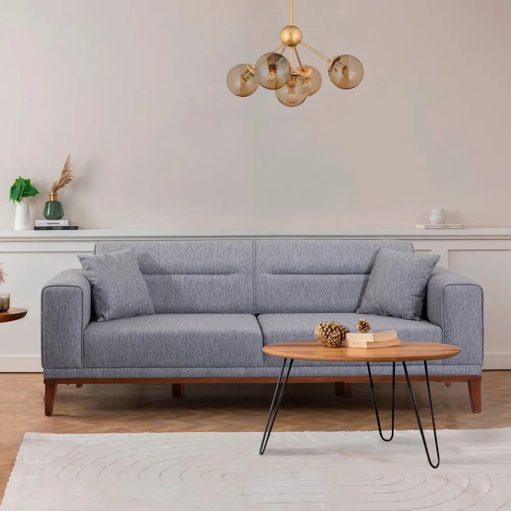 Szara rozkładana sofa 223 cm Liones – Artie