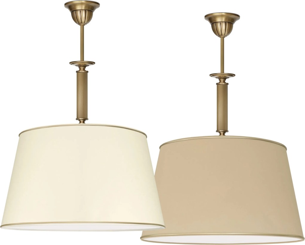 Lampa mosiężna z abażurem L-S1