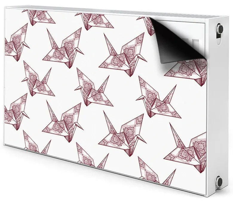 Mata dekoracyjna grzejnikowa Ptaki origami