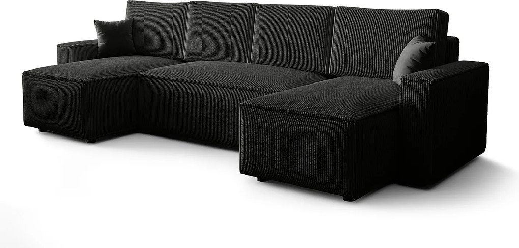 BEDANTE Narożnik AMBRO U Poso 135 z funkcją spania i pojemnikiem, kształt U, rozkładana sofa