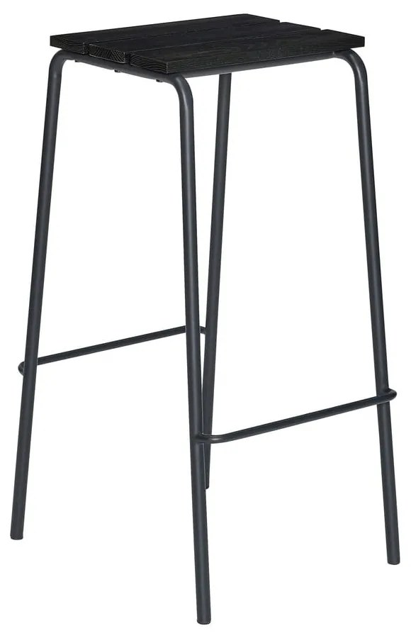 Czarne hokery zestaw 2 szt. (wysokość siedziska 76 cm) Stilt – Hübsch