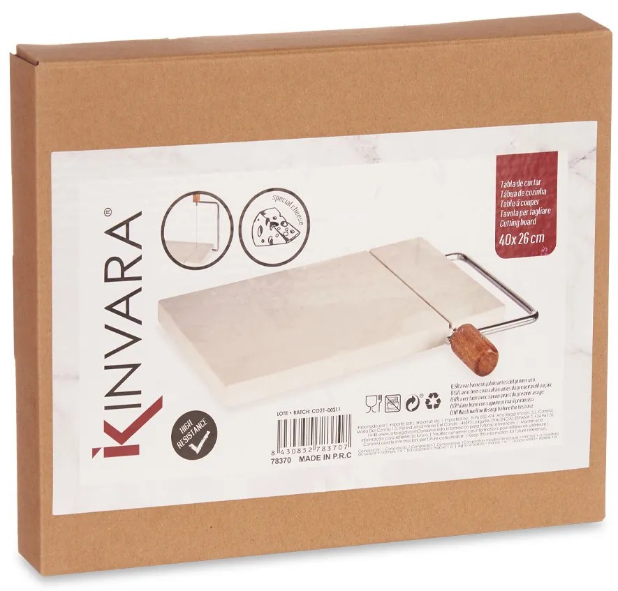 Marmurowa deska do krojenia sera z gilotyną AMO
