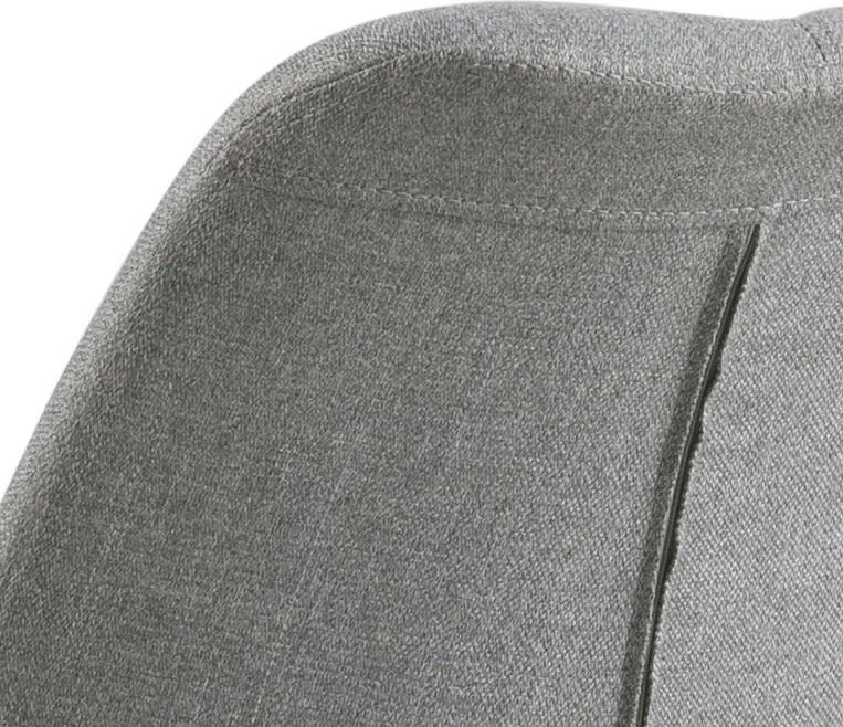Tapicerowane krzesło do jadalni na drewnianych nogach Dima light grey