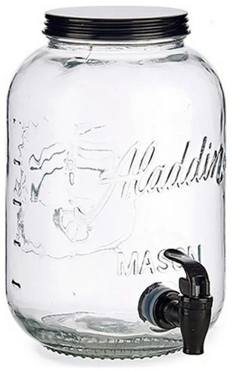 Szklany słój na napoje ALLADIN 3,8L