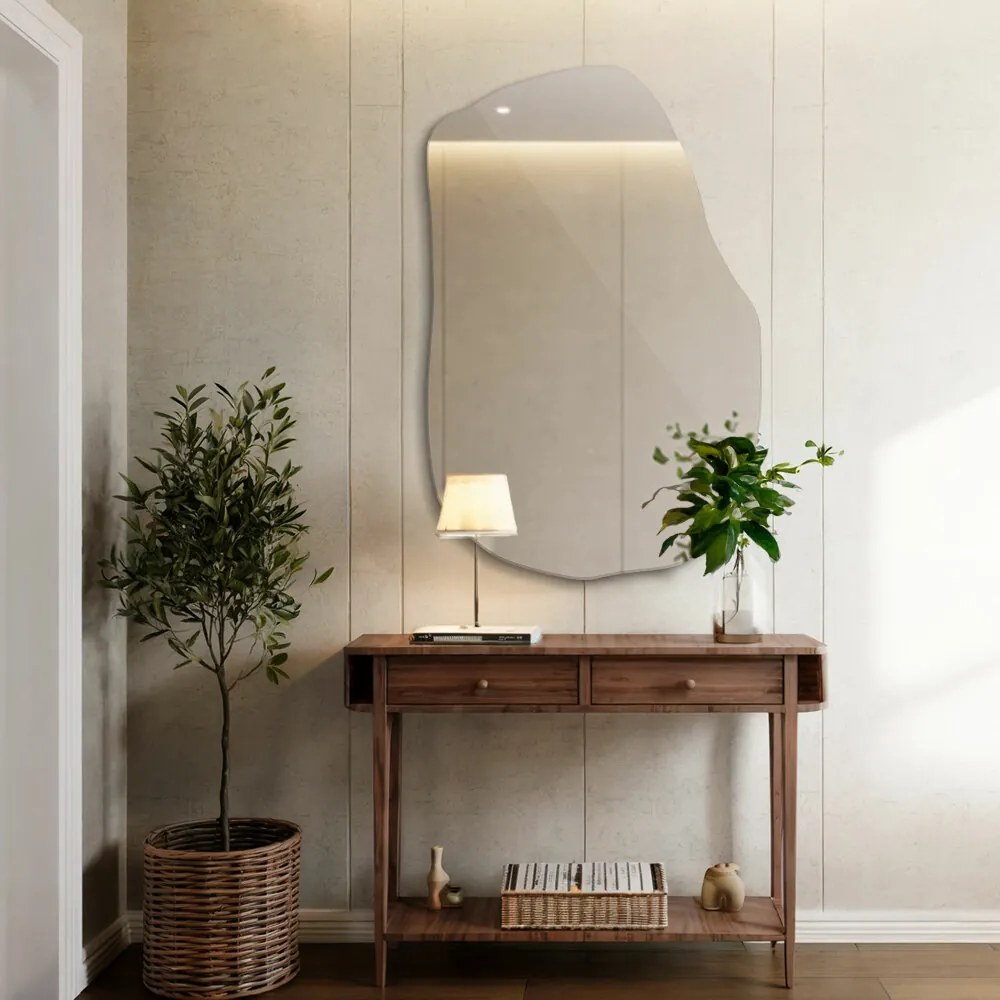 Nieregularne lustro stylowy dodatek