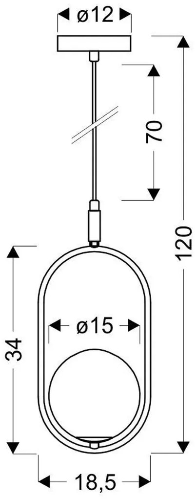 Srebrna industrialna lampa wisząca z dwoma kloszami - M081-Axio