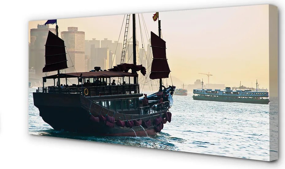 Zdjęcie na płótnie Panorama Portowego Miasta