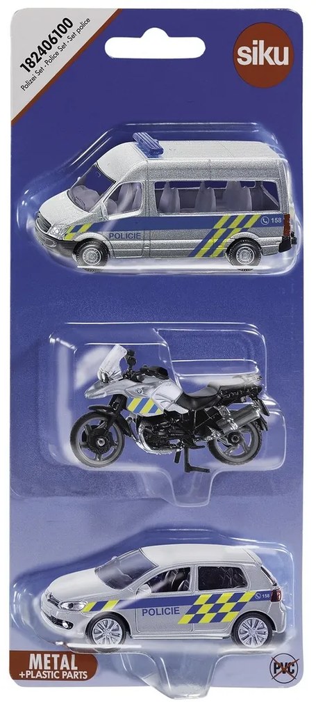 Siku Komplet samochodów Policja, 3 szt.