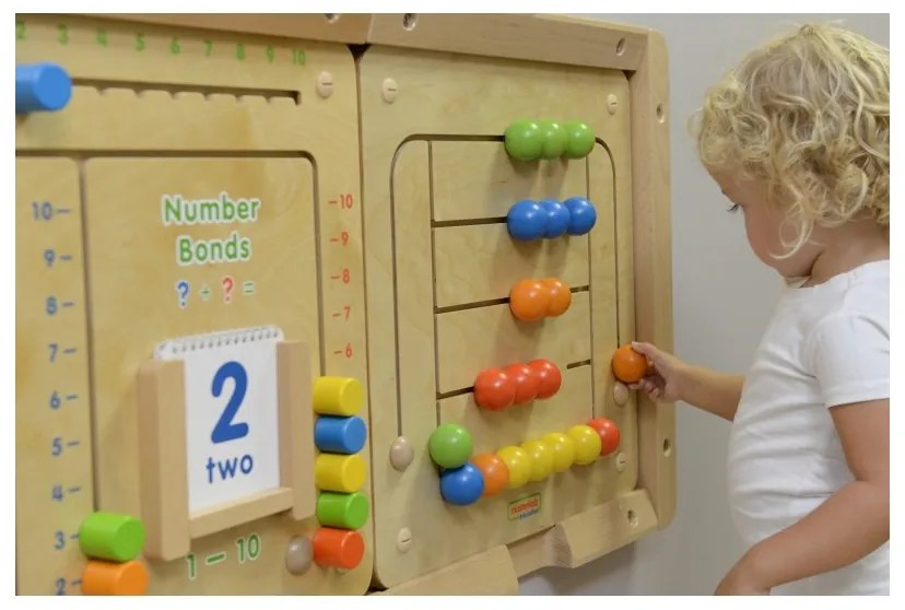 Masterkidz tablica ścienna edukacyjna labirynt koraliki montessori