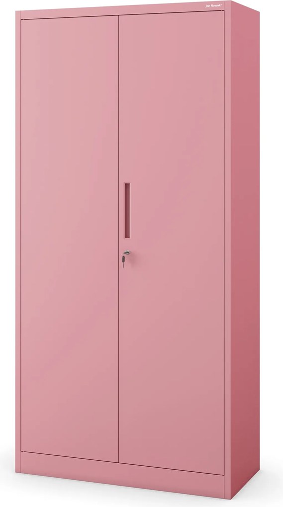 Socjalna szafa ubraniowa Dawid Fresh Style 90x45x185 cm pudrowy róż