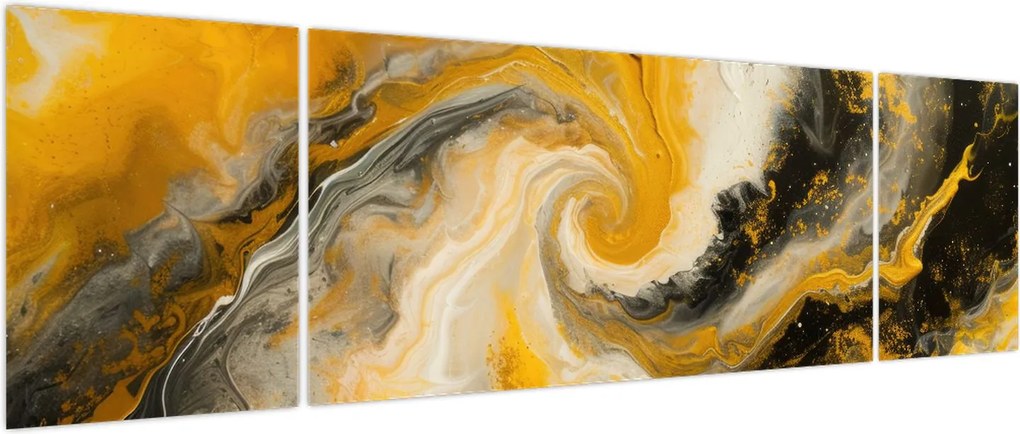 Obraz - Abstrakcja spiralna (170x50 cm)