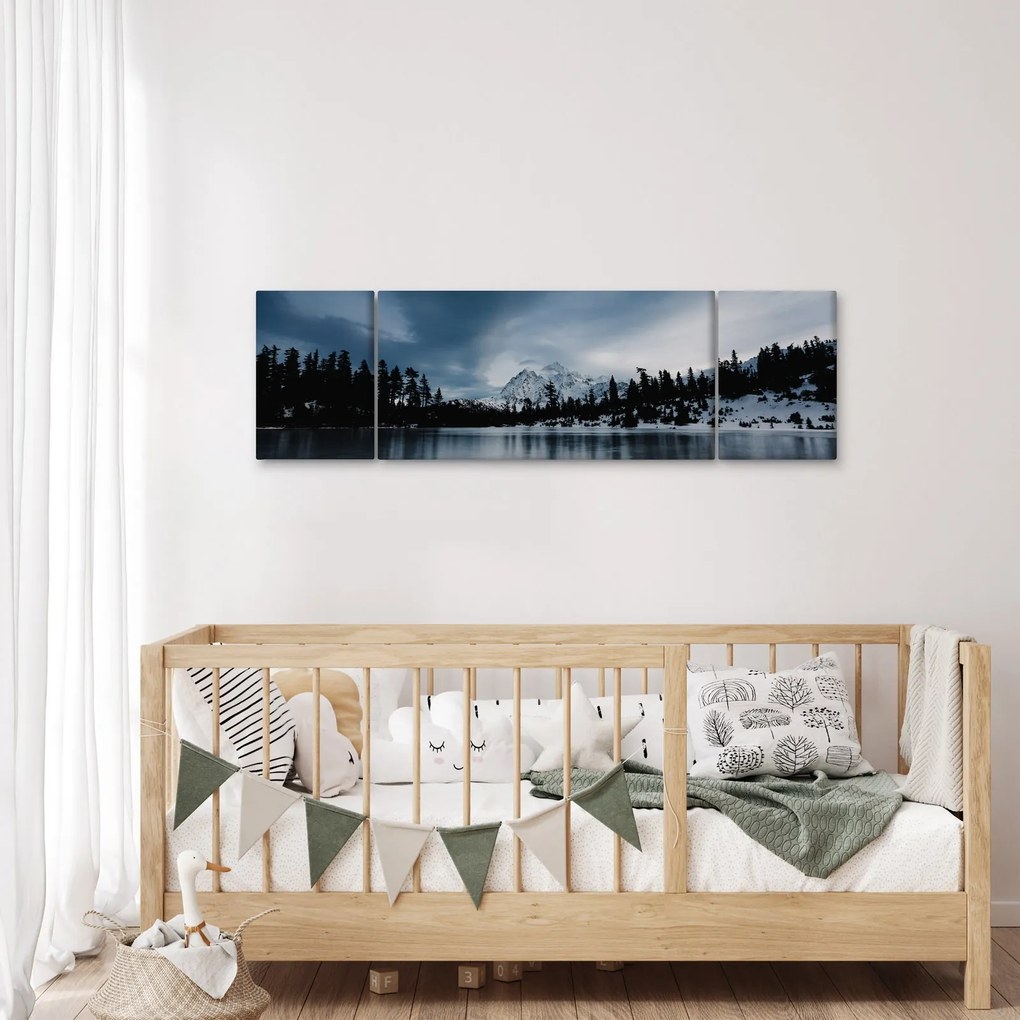 Obraz - Na zamarzniętym jeziorze (170x50 cm)