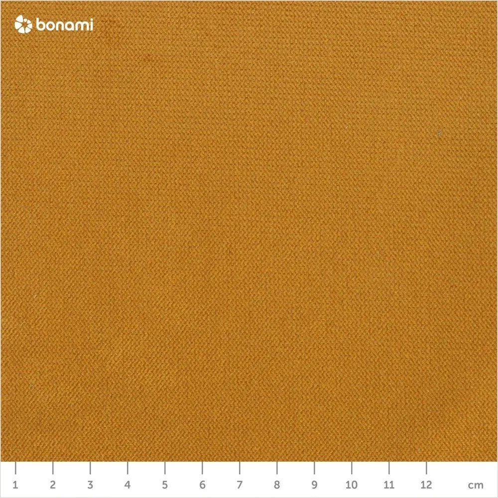 Żółty aksamitny rozkładany narożnik (prawostronny) Lofty Lilly – Miuform