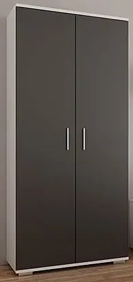 Zestaw mebli do salonu z szafą Armo 4X - biały + czarny
