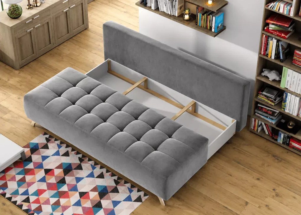 Sofa Oskania z funkcją spania i pojemnikiem na pościel