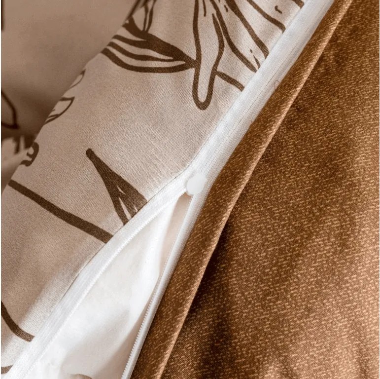 PrzytulneMieszkanie.pl PrzytulneMieszkanie.pl Pościel z mikroflanelu MINARO beżowa Rozmiar pościeli: 70 x 90 cm | 140 x 200 cm