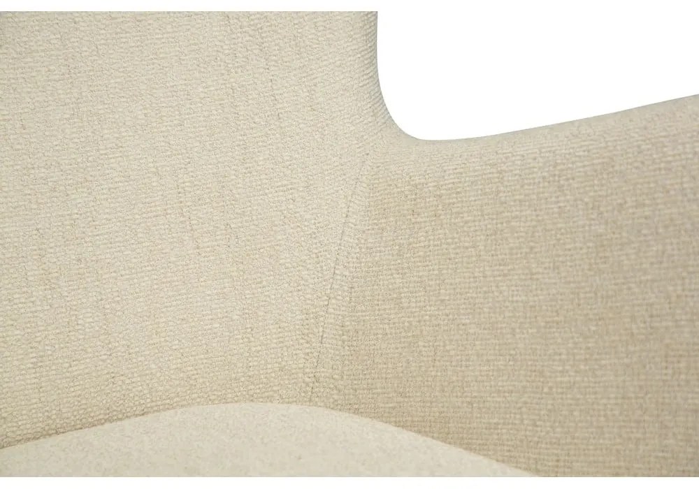 Kremowy fotel z materiału bouclé Glam – DAN-FORM Denmark