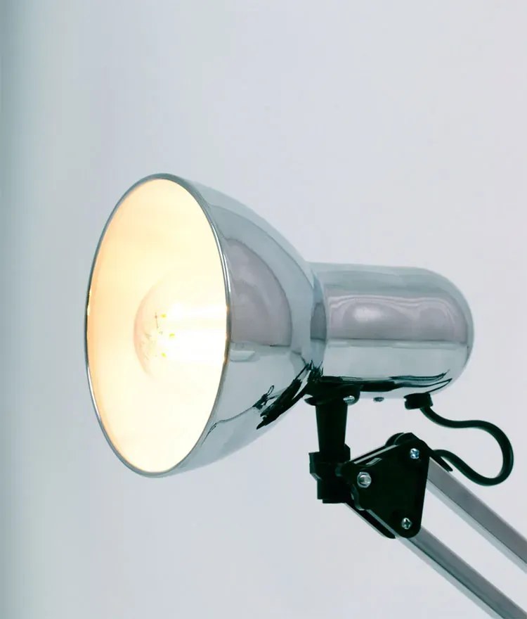 Designerska lampka biurkowa chrom - S273-Astral