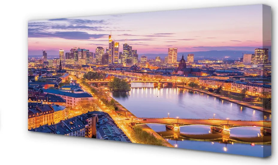 Fotoobraz na płótnie Nocna Panorama Berlina