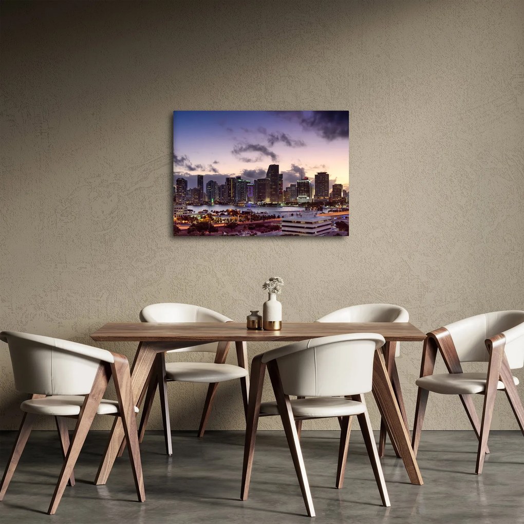 Obraz - wieżowce dużego miasta (70x50 cm)