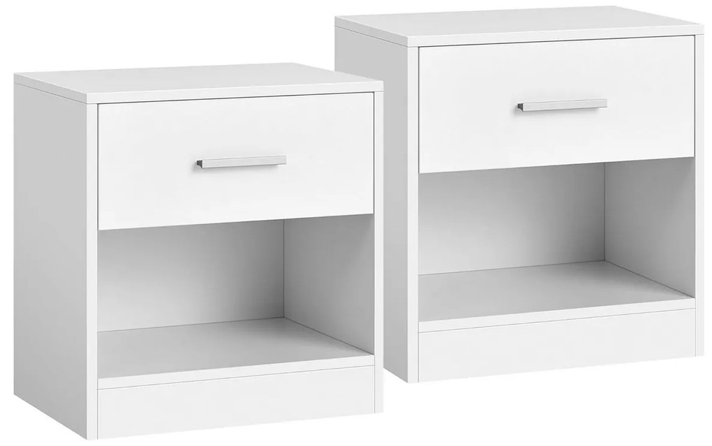 Zestaw stolików nocnych E1081 WT, biały, 2 szt.