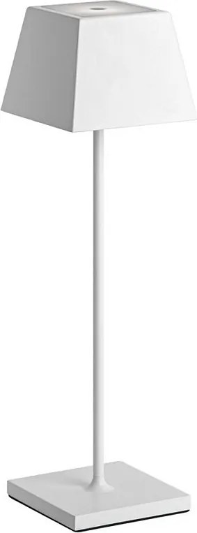 Siesta White przenośna i ładowalna lampa stołowa LED IP54