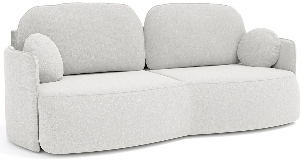 Elegancka jasnoszara kanapa z funkcją spania - Paresi 4X