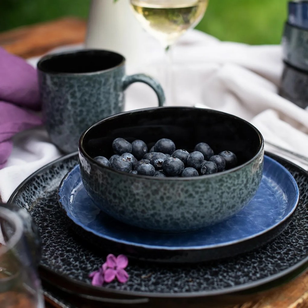 Mäser Zestaw naczyń stołowych 16 szt. FILIPPA – czarny