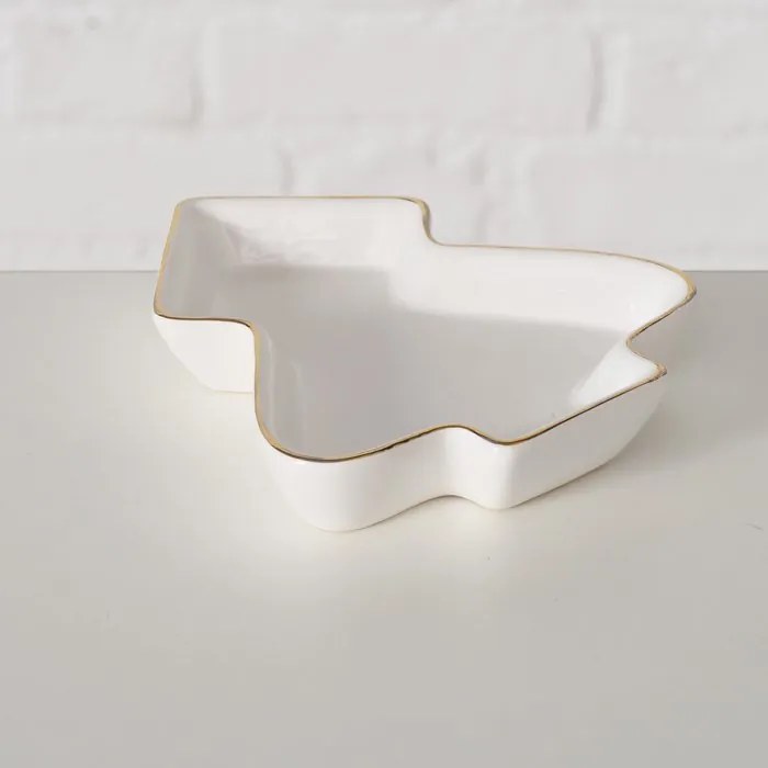 Ceramiczna miseczka w kształcie choinki NIVA, 11 x 12 cm