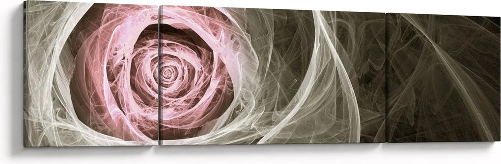 Obraz - Abstrakcyjny róż jasnoróżowy (170x50 cm)