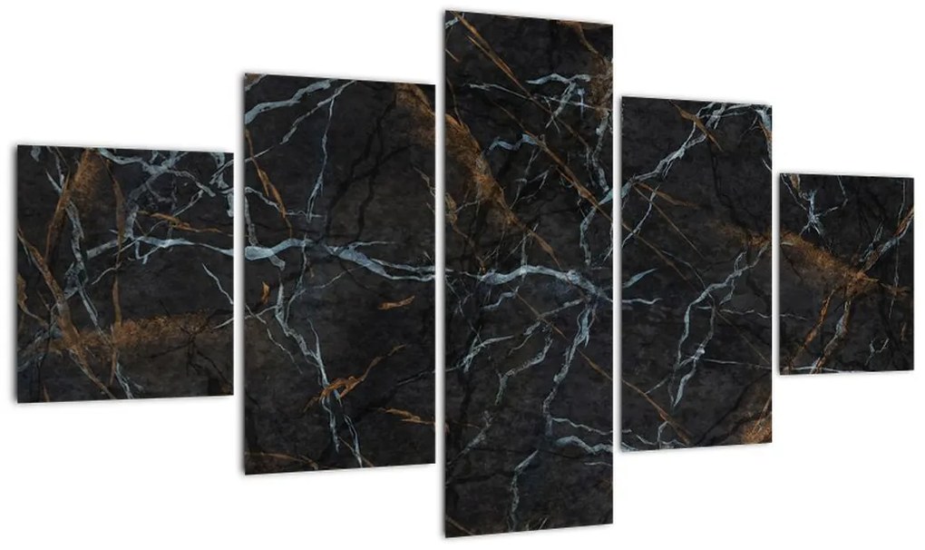 Obraz - Czarny marmur (125x70 cm)