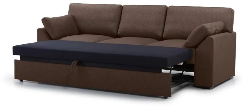 Brązowa rozkładana sofa 233 cm Janson – Scandic