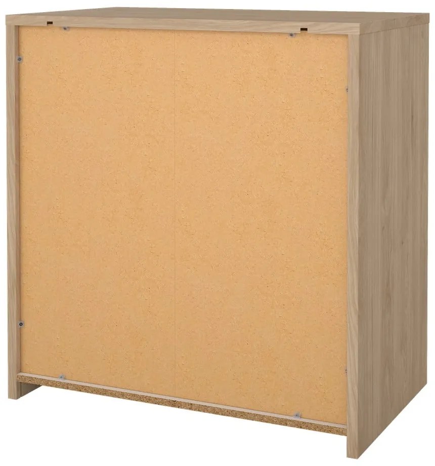 Biało-naturalna komoda w dekorze dębu 80x84x48 cm Next – Tvilum