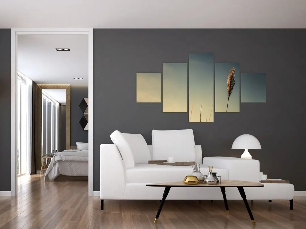 Obraz z trawą (125x70 cm)