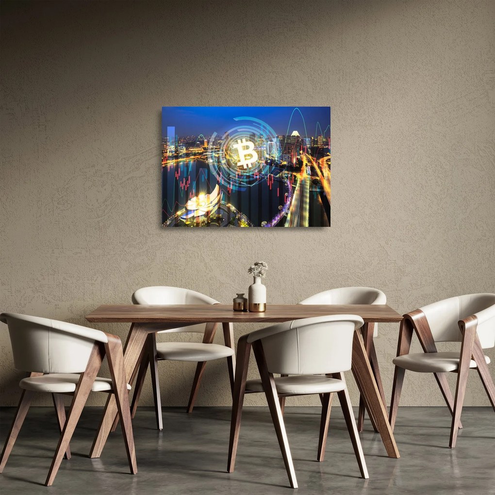 Obraz na szkle - Miasto Inwestycji (70x50 cm)