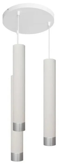 Lampa LED TUBA 3xGU10/4,8W/230V biała/błyszczący chrom, na lince