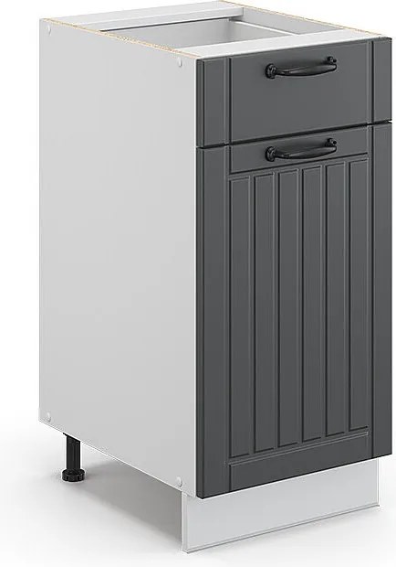 Szafka dolna do kuchni antracytowy domek wiejski 40x51.6x82 fame-line