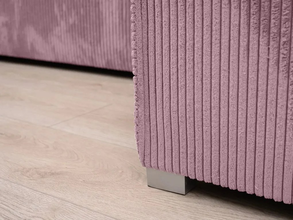 Rozkładana narożna sofa SMART COSARO jasnofioletowa, dwustronna + 2 poduszki GRATIS