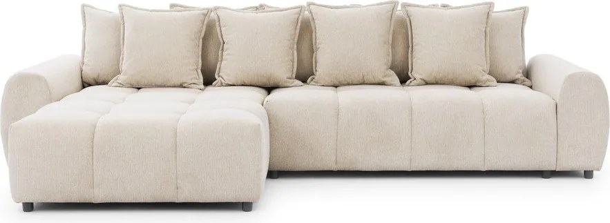 Beżowy narożnik (lewostronny/z szezlongiem) Albane – Ropez