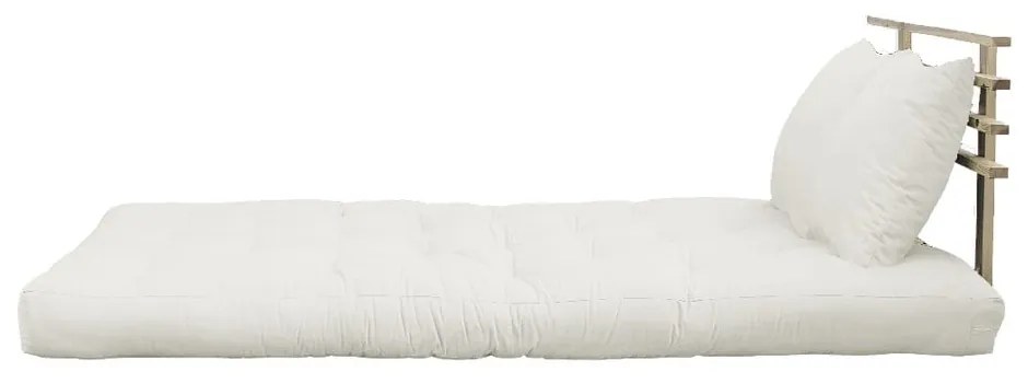 Sofa rozkładana z jasnobeżowym obiciem Karup Design Shin Sano Natural