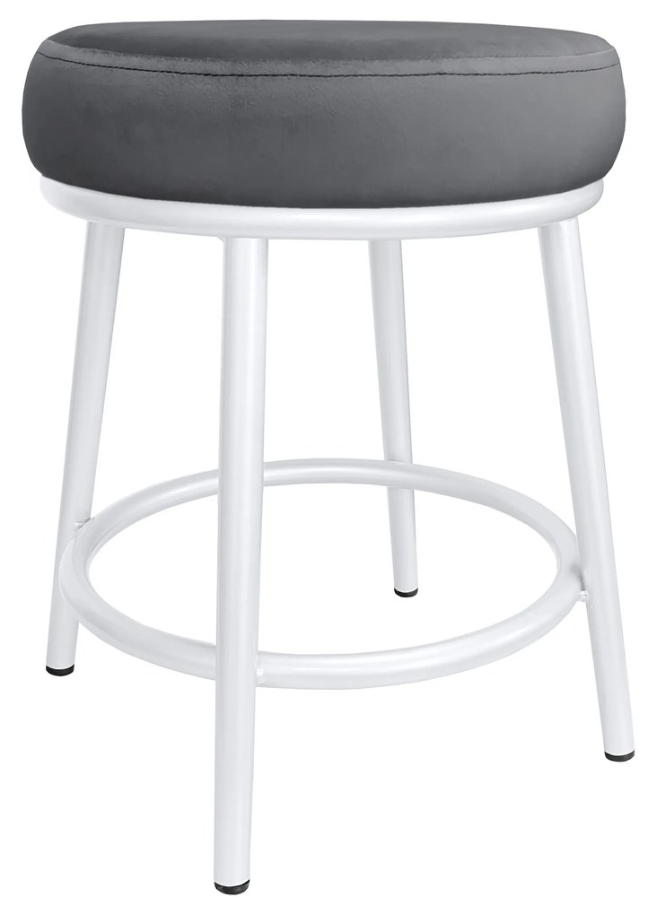 Taboret Ben noga metalowa biała BL14