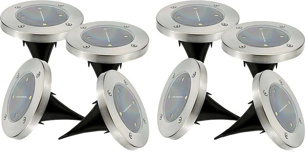 Okrągła lampa słoneczna 8 DECKY D12CM