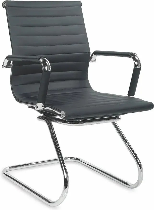 Czarny fotel konferencyjny F1-T65