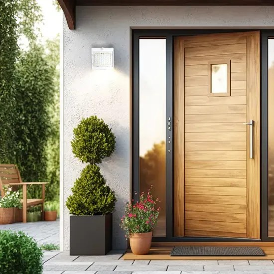 Biały kinkiet solarny - 3.2W K6-S22