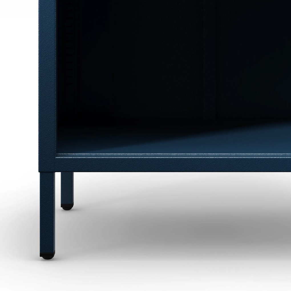 Regał na książki MARIO, 500 x 1800 x 350 mm, Modern: granatowy