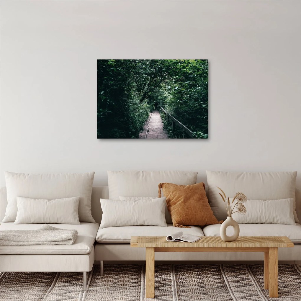 Obraz - Ścieżka przez las (70x50 cm)